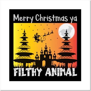 Merry Christmas Ya Filthy Animal Posters and Art